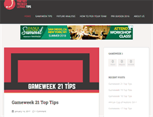 Tablet Screenshot of fantasypremierleague.tips